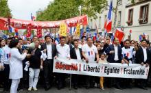 Manifestation chinois contre violence agressions aubervilliers