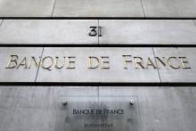 Le fronton de la Banque de France.