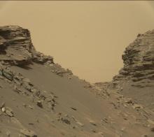 Une image de Mars prise par Curiosity.