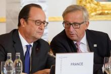 François Hollande et Jean-Claude Juncker.