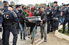 Calais départ des migrants 24.10.2016