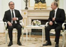 Hollande Poutine Moscou 26.11.2015