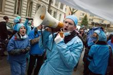 Une grève des infirmiers.