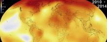 Rechauffement Climat Terre Carte Nasa