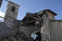 Les dégâts en Italie après le séisme d'octobre.