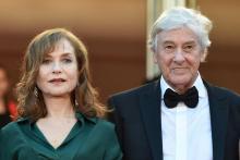 Isabelle Huppert et Paul Verhoeven le 21 mai 2016 à Cannes lors du 69ème Festival international du c