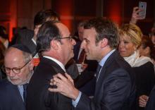 François Hollande au dîner du Crif, le 23 février 2015 à Paris