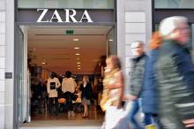 Une boutique Zara à Lille, le 24 février 2014