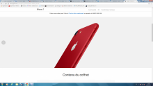 Un iPhone rouge.