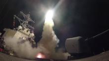 Lancement d'un missile tomahawk depuis l'USS Preble, le 29 septembre 2010
