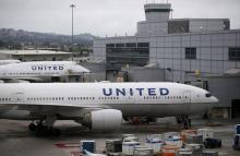 La compagnie américaine United Airlines, ici à San Fransisco le 7 juillet 2015, est critiquée pour l