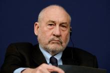 Le Prix Nobel d'économie américain Joseph Stiglitz à Paris le 11 janvier 2017