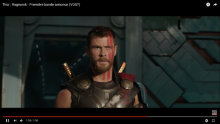 Chris Hemsworth dans Thor Ragnarok
