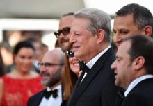 L'ancien vice-président américain Al Gore arrive pour la projection du film "Une suite qui dérange: 