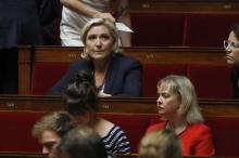 Marine Le Pen à l'Assemblée nationale le 27 juin 2017