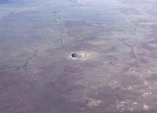 Un cratère de météorite près de Winslow, en Arizona, le 30 janvier 2017