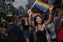 La gay pride de Séoul le 15 juillet 2017.