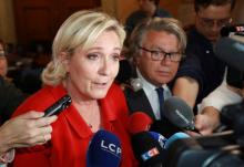 Marine Le Pen à Paris le 4 juin 2017