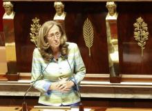 Nicole Belloubet ministre de la Justice à l'Assemblée nationale, le 9 août 2017