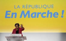 La présidente par intérim de La Republique en Marche (REM) Catherine Barbaroux, le 8 juillet 2017 à 