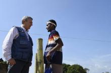 Le Haut commissaire de l'ONU aux réfugié, Filippo Grandi visite le camp de Kutupalong au Bangladesh,