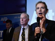 Les têtes de liste du parti anti-immigration Alternative for Germany (AfD) Alice Weidel et Alexander
