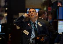 Trader sur le parquet du New York Stock Exchange le 14 septembre 2017