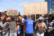 Manifestation contre le président du Togo, Faure Gnassingbé, le 21 septembre 2017 à Lomé