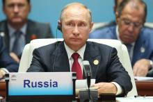 Le président russe Vladimir Poutine le 5 septembre 2017 lors du sommet des puissances émergentes des