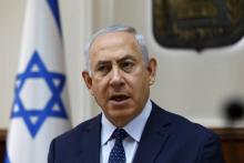 Le Premier ministre israélien Benjamin Netanyahu à Jérusalem, le 26 septembre 2017