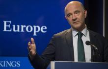 Le commissaire européen aux Affaires économiques, Pierre Moscovici à Washington, le 18 septembre 201