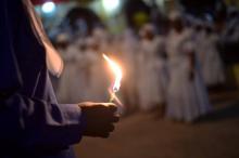 Des adeptes du vaudou participent à une cérémonies aux Gonaïves, à 171 km au nord de Port-au-Prince,