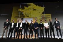 Le Britannique Chris Froome vainqueur de l'édition précédente découvre la carte du Tour de France 20