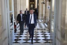 Le président de Debout la France (DLF) Nicolas Dupont-Aignan à Paris, le 4 juillet 2017