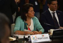 La ministre de l'Intérieur portugaise, Constança Urbano de Sousa, qui a démissionné mercredi, lors d