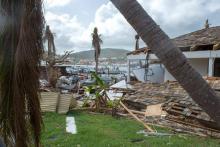 Les dégâts causés par l'ouragan Irma à Saint-Martin, le 27 septembre 2017