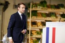 Emmanuel Macron à Rungis le 11 octobre 2017