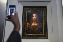 "Salvator Mundi", tableau de Léonard de Vinci qui sera vendu le 15 novembre lors d'enchères à New Yo