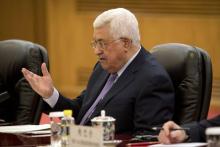 Le président palestinien Mahmoud Abbas le 18 juillet 2017 à Pékin