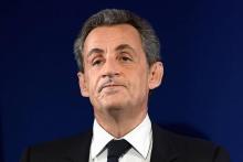 L'ancien président Nicolas Sarkozy le 20 novembre 2016 à Paris lors des primaires de la droite et du