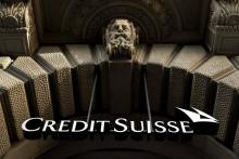 Logo du Credit Suisse le 17 octobre 2017 à Zurich