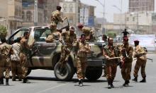 Des soldats yéménites opposé au retour du Ali Abdullah Saleh au pouvaoir dans les rues de Sanaa au Y