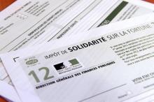 Un imprimé de déclaration de l'impôt de solidarité sur la fortune (ISF)