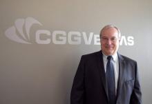 Jean-Georges Malcor, le président général du groupe de services pétroliers français CGG à Paris le 2