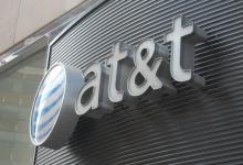 Le logo d'AT&T le 2 jion 2010 à Washington DC