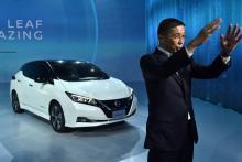 Le patron de Renault-Nissan, Carlos Ghosn, à Paris le 15 septembre 2017, à l'occasion de la présenta