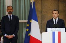 Le président Emmanuel Macron et le Premier ministre Edouard Philippe le 13 juillet 2013 à Paris
