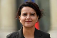 Najat Vallaud-Belkacem à l'Elysée le 5 avril 2017