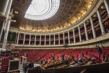 L'hémicycle de l'Assemblée nationale à Paris, le 10 octobre 2017