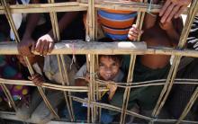 Un jeune musulman rohinga dans le camp de réfugiés de Thankhali au Bangladesh, le 10 novembre 2017